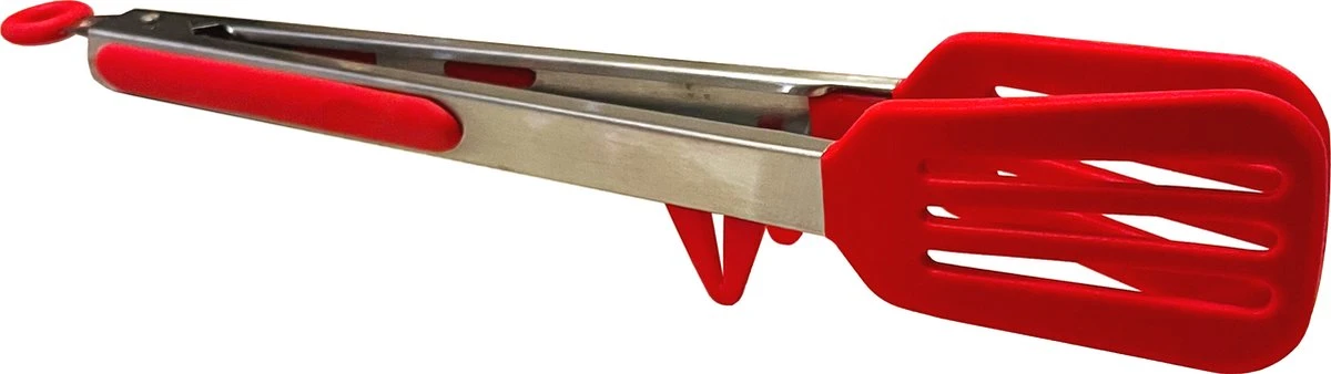 Vdrto - Pince à Viande - Pince De Service - Pince De Cuisine - Pince à Spaghetti - Pince à Pâtes - 30 CM - Inox & Siliconen - Rouge 2 Vdrto - Pince à Viande - Pince De Service - Pince De Cuisine - Pince à Spaghetti - Pince à Pâtes - 30 CM - Inox & Siliconen - Rouge – Image 2
