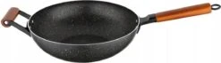 Poêle Wok Professionnelle En Aluminium Florina 30 Cm Avec Revêtement Antiadhésif Et Poignées En Bois - Adaptée à L'induction - Poêle Wok -Cuisine Fournitures Magasin 1200x343