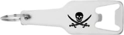 Akyol - Décapsuleur Tête De Mort - Pirate - Pirate Le Plus Coriace - Porte-clés Gravé - Déguisé - Personnalisé - Accessoires - Porte-clés Avec Naam - 105 X 25mm