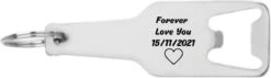 Décapsuleur Pour Toujours Love You - Saint Valentin - Personnalisé Avec Date - Amour - Amour - Relation - Couples - Cadeau - Anniversaire - 105 X 25mm