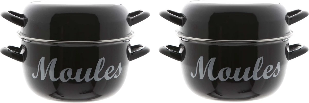 Set De 2 Moules à Moules/pots à Moules émaillé 24 Cm Moules - Cosy And Trendy - Cuisson Des Moules 1 Set De 2 Moules à Moules/pots à Moules émaillé 24 Cm Moules - Cosy And Trendy - Cuisson Des Moules