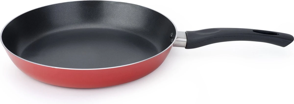 Set De 2x Pièces Poêle à Frire Professionnelle En Aluminium Rouge Avec Revêtement Antiadhésif 28 Cm - Poêles à Sauteuses 2 Set De 2x Pièces Poêle à Frire Professionnelle En Aluminium Rouge Avec Revêtement Antiadhésif 28 Cm - Poêles à Sauteuses – Image 2