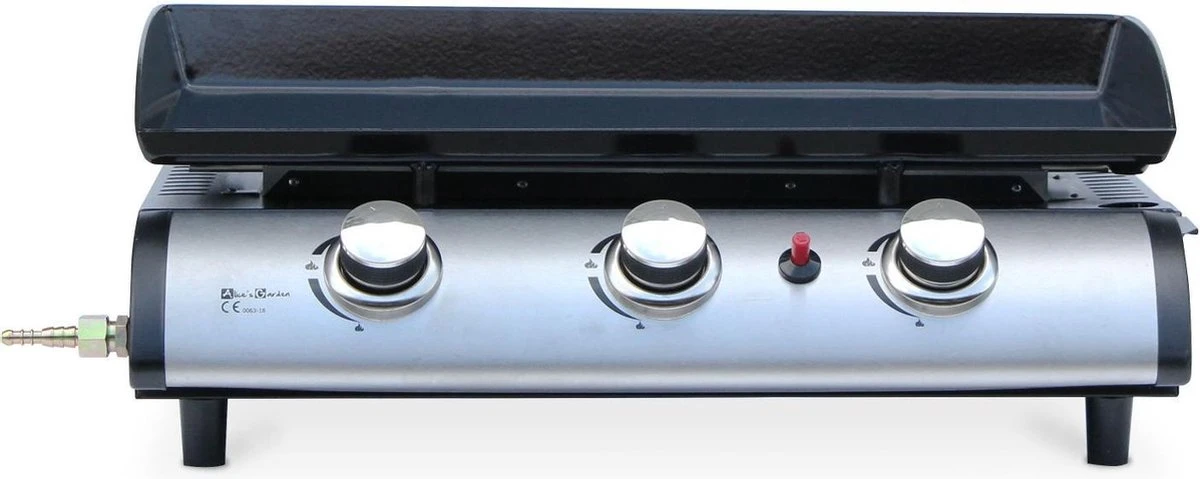 Plancha Au Gaz 3 Banderoleuses - Porthos - 7,5 KW, Barbecue, Cuisine Extérieure, Plaque émaillée, Acier Inoxydable. Y Compris Le Connecteur De Gaz G1 / 2 1 Plancha Au Gaz 3 Banderoleuses - Porthos - 7,5 KW, Barbecue, Cuisine Extérieure, Plaque émaillée, Acier Inoxydable. Y Compris Le Connecteur De Gaz G1 / 2