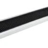 Tapis De Barre En Caoutchouc Avec Bord En Acier Inoxydable, 608 Mm X 100 Mm