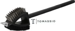 Merkloos Tomassio BBQ Tomassio ™ - Trois Parties - Brosse Métallique - Accessoires De Vêtements Pour Bébé BBQ - Nettoyant Pour Barbecue