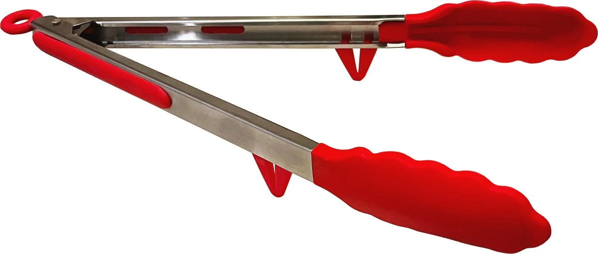 Vdrto - Pince à Viande - Pince De Service - Pince De Cuisine - Pince à Spaghetti - Pince à Pâtes - 30 CM - Inox & Siliconen - Rouge 6 Vdrto - Pince à Viande - Pince De Service - Pince De Cuisine - Pince à Spaghetti - Pince à Pâtes - 30 CM - Inox & Siliconen - Rouge – Image 6