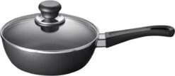 Scanpan Classic - Sauteuse 20cm Avec Couvercle - Sauteuse Avec Revêtement Antiadhésif Sans PFOA Ni PFOS - Zwart -Cuisine Fournitures Magasin 1200x521