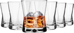 Verres à Whisky Verres | Lot De 6 | 290 ML | Collection X-line | Perfect Pour La Maison, Les Restaurants Et Les Fêtes | Résistant Au Lave-vaisselle