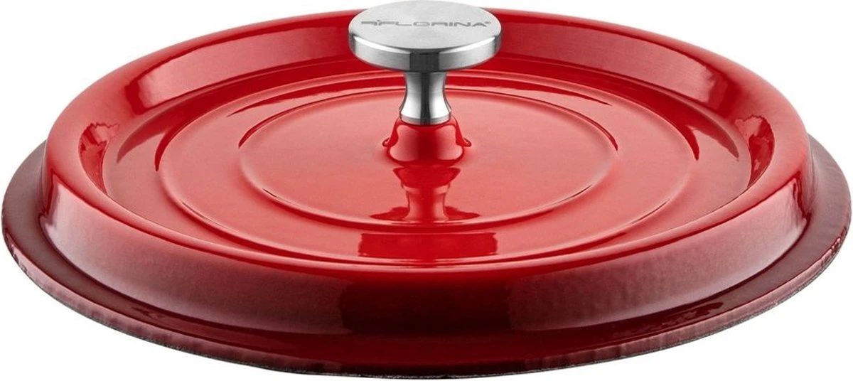 Cocotte Florina Professionnelle En Fonte émaillée Ø 24 Cm 3,5L Rouge Cerise - Tous Feux Pour Induction - Cocotte - Poids 5,3 Kg 3 Cocotte Florina Professionnelle En Fonte émaillée Ø 24 Cm 3,5L Rouge Cerise - Tous Feux Pour Induction - Cocotte - Poids 5,3 Kg – Image 3