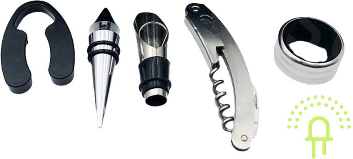 Ensemble D'accessoires Pour Le Vin De Luxe Lilaled Pour Les Gourmets Dans Un Emballage Cadeau De Luxe . Avec Couteau De Serveur, Coupe-papier, Bouchon De Luxe , Entonnoir Verseur, Anneau De Bouteille (récupérateur De Gouttes De Vin), 4 Ensemble D'accessoires Pour Le Vin De Luxe Lilaled Pour Les Gourmets Dans Un Emballage Cadeau De Luxe . Avec Couteau De Serveur, Coupe-papier, Bouchon De Luxe , Entonnoir Verseur, Anneau De Bouteille (récupérateur De Gouttes De Vin), – Image 4