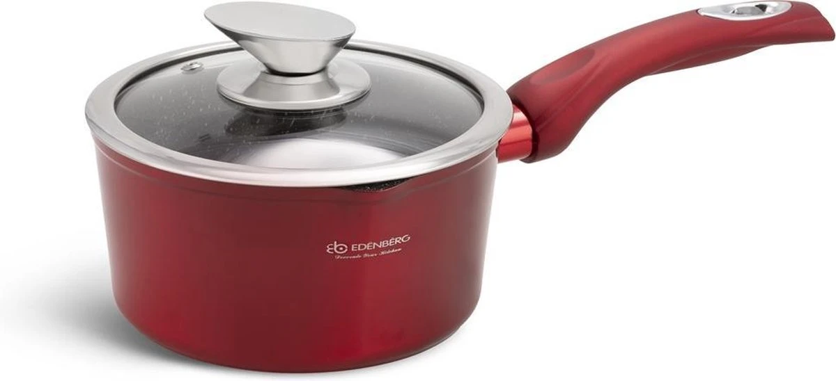 Edënbërg Red Line - Batterie De Cuisine De Luxe De 12 Pièces En Aluminium Forgé - Rouge / Métallisé 10 Edënbërg Red Line - Batterie De Cuisine De Luxe De 12 Pièces En Aluminium Forgé - Rouge / Métallisé – Image 10