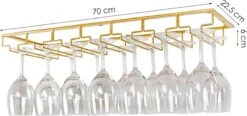 DecoVino - Porte Verres à Vin / Porte Verres à Vin - 21 Verres - 7 Rangées | Or 9 DecoVino - Porte Verres à Vin / Porte Verres à Vin - 21 Verres - 7 Rangées | Or -Cuisine Fournitures Magasin 1200x564