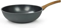 Flonal Diversa - Poêle Wok - Ø28 Cm - 100% Aluminium Recyclé - Sans PFOA - Poignée Ergonomique - Revêtement Antiadhésif MagmaTech Plus - Convient à Toutes Les Sources De Chaleur
