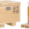 Labyrinth - Verre à Bière Dans Une Boîte En Bois (27x21x21 Cm) Avec Sous-verre En Bois - Chope à Bière 1 Litre - Coffret Cadeau