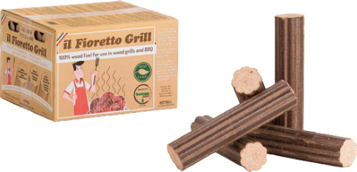 Briquettes De Bois De Hêtre Italien Fior Di Brace Pour Le Four à Pizza, Le Gril Et Le Barbecue 13KG, Mieux Que Le Charbon De Bois! 3 Briquettes De Bois De Hêtre Italien Fior Di Brace Pour Le Four à Pizza, Le Gril Et Le Barbecue 13KG, Mieux Que Le Charbon De Bois! – Image 3