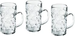 8x Chopes à Bière à Bière / Verres à Bière 1 Litre / 100 Cl / 1000 Ml De Plastique Incassable - Chopes 1 Litre - Chope Fête De La Bière / Oktoberfest - Chope à Bière Verres