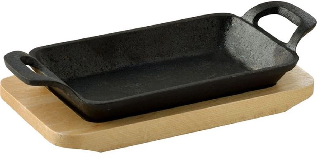 Mini Pan Rectangulaire De Luxe Oneiro - Avec Plateau De Service - Fonte - Cuisson - Salle à Manger - Cuisine - Autres Casseroles - Induction - Gaz - Casseroles - Poêles 1 Mini Pan Rectangulaire De Luxe Oneiro - Avec Plateau De Service - Fonte - Cuisson - Salle à Manger - Cuisine - Autres Casseroles - Induction - Gaz - Casseroles - Poêles