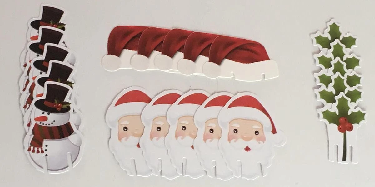 Noël - Décoration - Bonnet De Noel - Père Noël - Houx - Branche - Branche De Noël - Bonhomme De Neige - Glas à Vin - Verre - Fluut - Champagne - Décoration En Verre - 20 Pièces 6 Noël - Décoration - Bonnet De Noel - Père Noël - Houx - Branche - Branche De Noël - Bonhomme De Neige - Glas à Vin - Verre - Fluut - Champagne - Décoration En Verre - 20 Pièces – Image 6