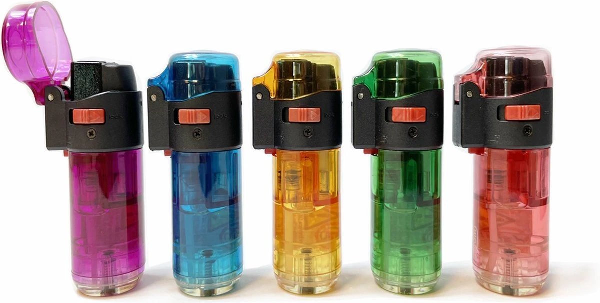 Briquets Transparents Jet Flame - Briquet Storm - Briquets Turbo - Présentoir De 20 Pièces - Rechargeable 3 Briquets Transparents Jet Flame - Briquet Storm - Briquets Turbo - Présentoir De 20 Pièces - Rechargeable – Image 3