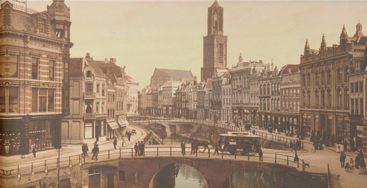 Boîte à Vin - Vue Sur La Vieille Ville D'Utrecht Dom - Tirage Photo Ancienne Sur Boîte En Bois - 19x36 Cm 4 Boîte à Vin - Vue Sur La Vieille Ville D'Utrecht Dom - Tirage Photo Ancienne Sur Boîte En Bois - 19x36 Cm – Image 4