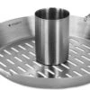 Grille à Rôtir Poulet Navaris Pour BBQ - Grille à Poulet En Acier Inoxydable - Grille Avec égouttoir D'un Diamètre De 30,5 Cm - Rôtissage De Poulet Debout