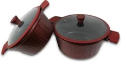 Royalty Line - Casserole - Marmite Peu Profonde - 24cm - 3,8 Litres - Revêtement En Marbre - Zwart - RLBS24M