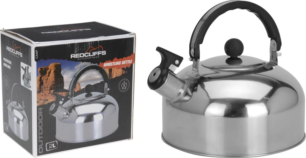 Fournitures De Cuisine | Pots Et Casseroles Et Poêles - Whistling Bouilloire En Acier Inoxydable 2 Ltr. 2 Fournitures De Cuisine | Pots Et Casseroles Et Poêles - Whistling Bouilloire En Acier Inoxydable 2 Ltr. – Image 2