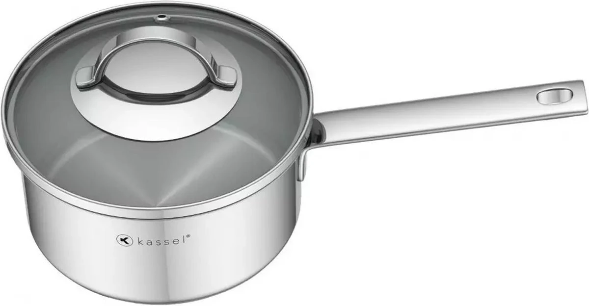 Casserole Luxe Avec Couvercle Trou De Surpression – Inox 18/10 Brossé - Casserole Kassel 16 X 8 Cm / 1,6L – CHROME 2 Casserole Luxe Avec Couvercle Trou De Surpression – Inox 18/10 Brossé - Casserole Kassel 16 X 8 Cm / 1,6L – CHROME – Image 2