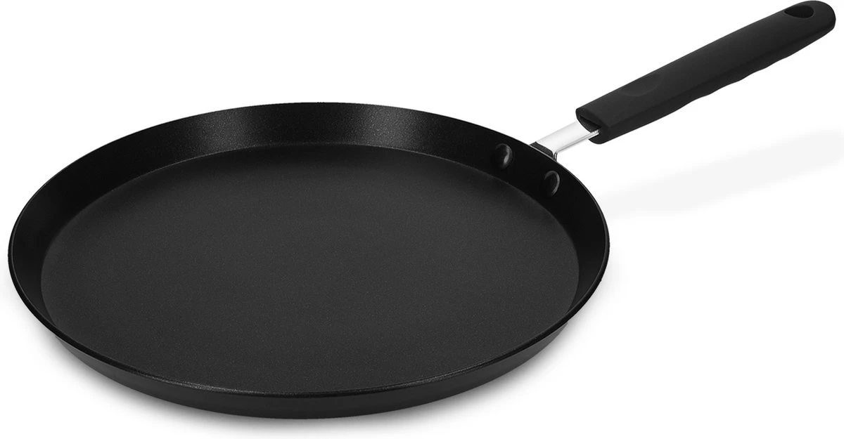 Poêle à Crêpes Navaris Antiadhésive 26 Cm - Pan Pour Crêpes, Omelettes Et Tortillas - Pour Toutes Les Surfaces De Cuisson - Revêtement Antiadhésif Non Collant 1 Poêle à Crêpes Navaris Antiadhésive 26 Cm - Pan Pour Crêpes, Omelettes Et Tortillas - Pour Toutes Les Surfaces De Cuisson - Revêtement Antiadhésif Non Collant