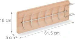 Relaxdays Planche à Fumer Barbecue Saumon - Support Droit - Planche à Saumon Finlandaise - Planche Barbecue - Bois De Hêtre -Cuisine Fournitures Magasin 1200x630 4