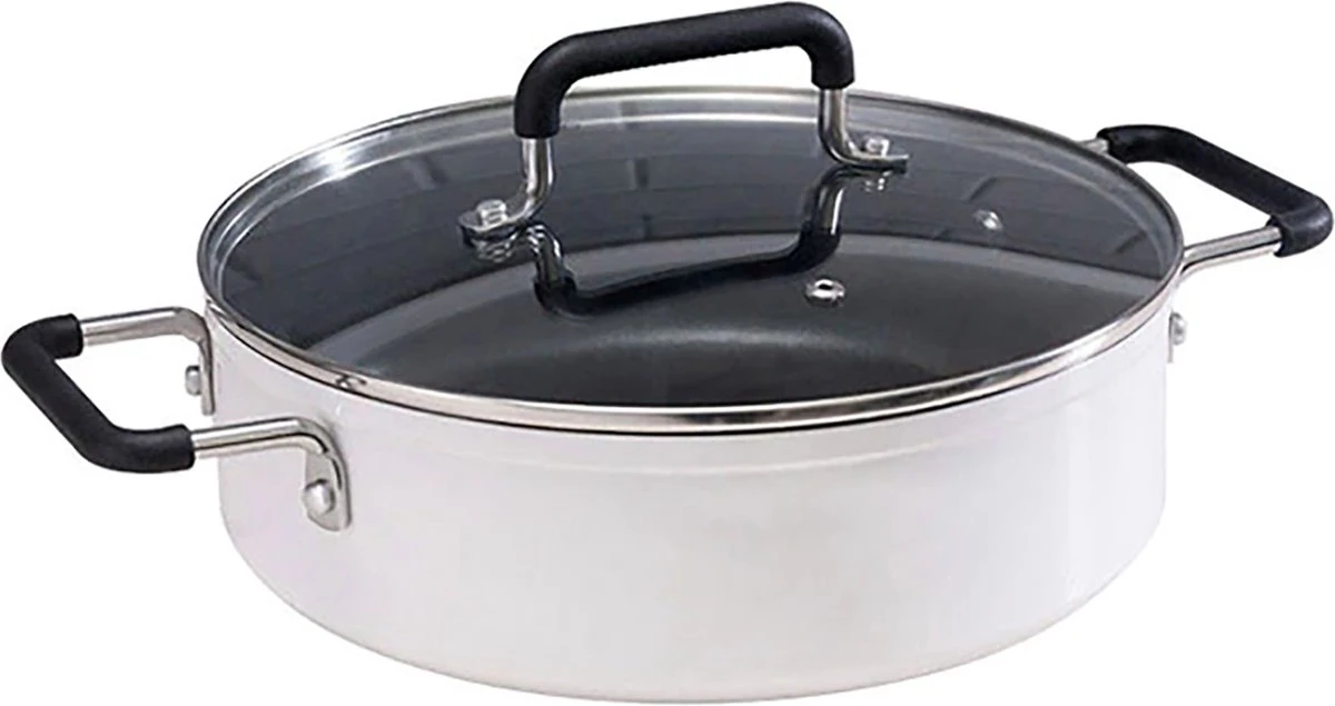 Pot à Soupe Brango® 4 Litres - Antiadhésif - Casserole à Induction - Pan à Casseroles à Soupe - Casseroles Et Poêles - Casserole 4L - Avec Couvercle - Lavable Au Lave-vaisselle - Aluminium 1 Pot à Soupe Brango® 4 Litres - Antiadhésif - Casserole à Induction - Pan à Casseroles à Soupe - Casseroles Et Poêles - Casserole 4L - Avec Couvercle - Lavable Au Lave-vaisselle - Aluminium