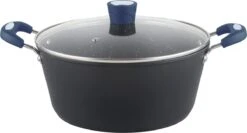 Millvado Rainbow Collection - Cocotte Avec Couvercle En Verres - Poêle à Frire Ø 20cm - Manche Souple - 4,2L