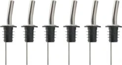 Veluw Boisson Verseur Boisson - Becs Verseurs Professionnels - Bouchon Verseur En Acier Inoxydable à Débit Rapide (6 Pièces)