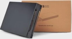 Porte-capsule KitchenBrothers Avec Un Tiroir - Support à Capsules Et Pads De Café Expresso - 60 Capsules - Acier Inoxydable - Noir -Cuisine Fournitures Magasin 1200x658 2