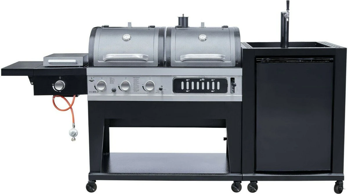 Barbecue Combiné El Fuego 3 En 1 Avec Système De Robinet - Cuisine Extérieure - 146 Kg - Grilles En Fonte - Barbecue - Barbecue 5 Barbecue Combiné El Fuego 3 En 1 Avec Système De Robinet - Cuisine Extérieure - 146 Kg - Grilles En Fonte - Barbecue - Barbecue – Image 5