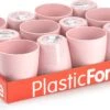 12x Pcs Verres à Boire / Verres à Limonade Vieux Rose 400 Ml - Verres à Jus / Verres à Eau Plastique Incassable Pour Enfants