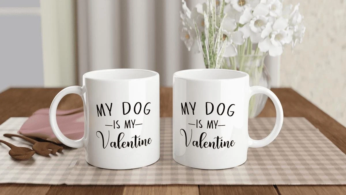 Mon Chien Est Ma Tasse En Céramique De Valentine , Tasses à Café D'amant De Chien, Cadeau Doux Pour Des Propriétaires De Chien, Une Idée Perfect De Tasse De Cadeau, D015-096W, 11oz, 2 Mon Chien Est Ma Tasse En Céramique De Valentine , Tasses à Café D'amant De Chien, Cadeau Doux Pour Des Propriétaires De Chien, Une Idée Perfect De Tasse De Cadeau, D015-096W, 11oz, – Image 2