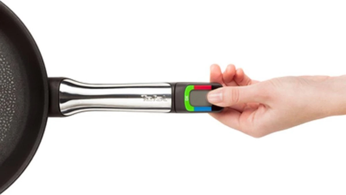 Poêle à Frire Tefal Assisteo En Aluminium De Haute Qualité Avec Couvercle - 24 Cm | Comprend Un Module Intelligent Numérique 3 Poêle à Frire Tefal Assisteo En Aluminium De Haute Qualité Avec Couvercle - 24 Cm | Comprend Un Module Intelligent Numérique – Image 3