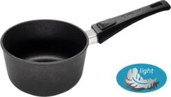 Casserole Pressée Eurolux Avec Poignée Amovible 16 X 9,5 Cm Flex Induction / Combizone Compatible Bosch Et Siemens