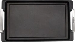 Assiette Teppanyaki Eurolux By Solinger Avec Poignées En Acier Inoxydable - 41 X 24 X 2,5 Cm - Zwart - Induction -Cuisine Fournitures Magasin 1200x682 3