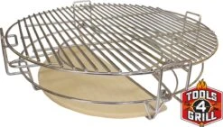 Tools4grill Diviser Et Conquérir Le Système Kamado Multi-niveaux | Système De Grille Réglable Pour Une Cuisson Directe Et Indirecte Kamado De 20 Pouces (taille De Grille De 41 Cm) -Cuisine Fournitures Magasin 1200x685