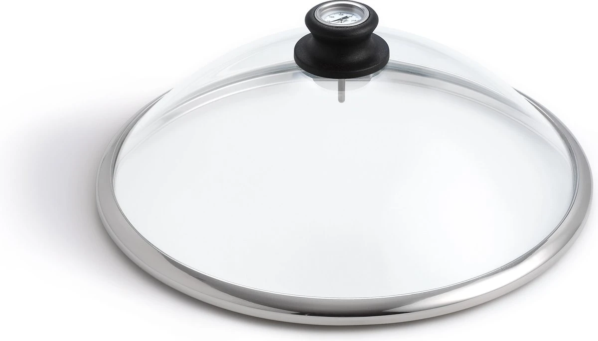 Couvercle En Verre LotusGrill Pour Classic Ø350mm - Avec Thermomètre Intégré 1 Couvercle En Verre LotusGrill Pour Classic Ø350mm - Avec Thermomètre Intégré