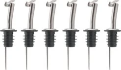 Veluw Boisson Verseur Boisson - Becs Verseurs Professionnels - Bouchon Verseur En Acier Inoxydable Avec Flip-Top (6 Pièces)