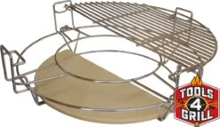 Tools4grill Diviser Et Conquérir Le Système Kamado Multi-niveaux | Système De Grille Réglable Pour Une Cuisson Directe Et Indirecte Kamado De 20 Pouces (taille De Grille De 41 Cm) -Cuisine Fournitures Magasin 1200x694 6