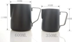 Pot à Lait - 600 ML - Pot à Mousser Le Lait - Pot à Lait Barista Acier Inoxydable (SS) Zwart -Cuisine Fournitures Magasin 1200x698 4