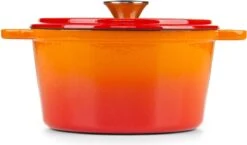 Rosmarino - Poêle En Fonte - Oranje - Ø20cm - 1,8 Litre - Poêle à Frire - 100% Sans PFAS & PFOA - Émail - Convient à Toutes Les Sources De Chaleur -Cuisine Fournitures Magasin 1200x706 2