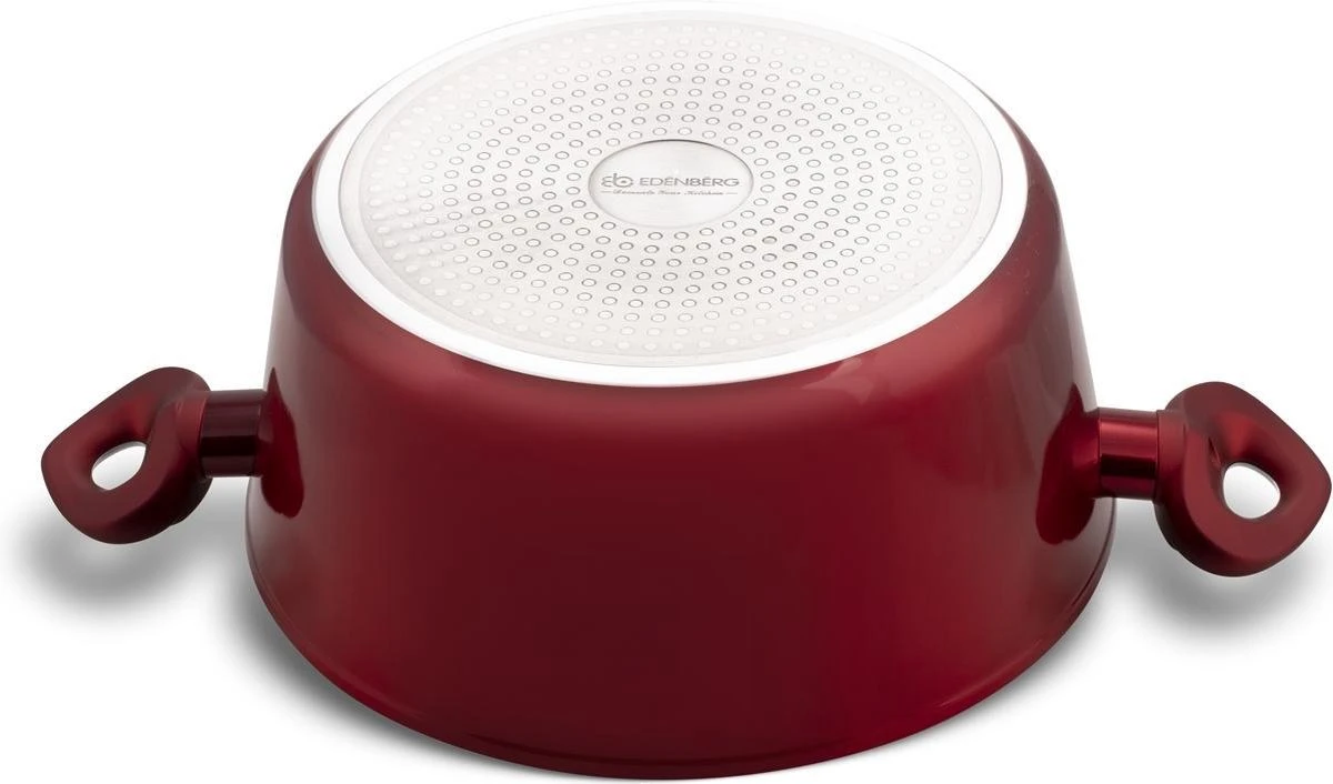 Edënbërg Red Line - Batterie De Cuisine De Luxe De 12 Pièces En Aluminium Forgé - Rouge / Métallisé 13 Edënbërg Red Line - Batterie De Cuisine De Luxe De 12 Pièces En Aluminium Forgé - Rouge / Métallisé – Image 13