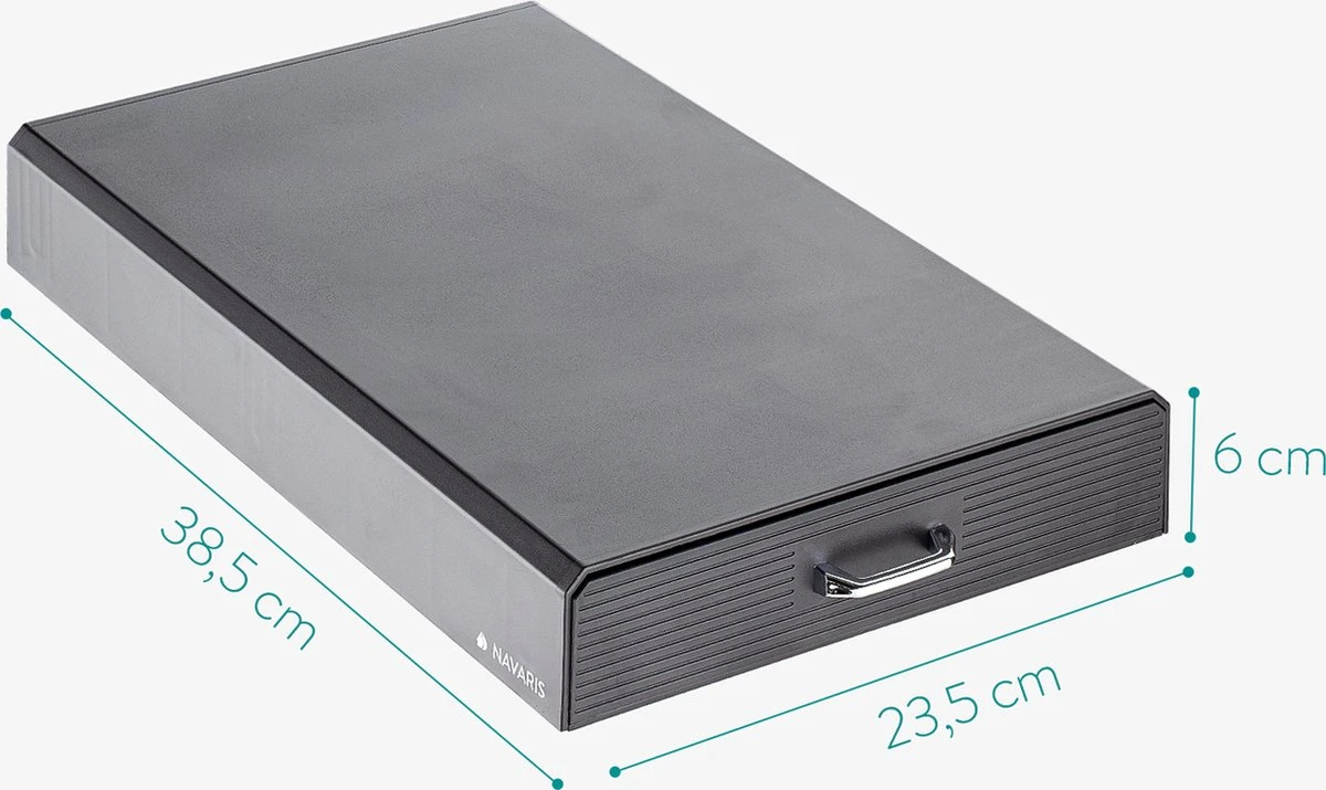 Porte-capsule Expresso Navaris Avec Tiroir - Porte-gobelet à Café Avec Tiroir - Boîte De Opbergbox Adaptée Aux Tasses Nespresso - 50 Tasses à Café - Zwart 4 Porte-capsule Expresso Navaris Avec Tiroir - Porte-gobelet à Café Avec Tiroir - Boîte De Opbergbox Adaptée Aux Tasses Nespresso - 50 Tasses à Café - Zwart – Image 4