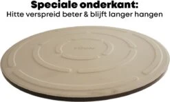 YUGN BLACK Pizza Stone BBQ FR Pelle à Pizza 30cm Spatule à Pizza - Pierre à Pizza Four Pierre à Pizza Ronde De 33 CM - Fabriquée En Cordiérite Uniek Pelle à Pizza En Céramique En Acier Inoxydable -Cuisine Fournitures Magasin 1200x719 3