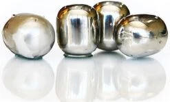 Sparq Home - Ensemble De 4 Cubes à Whisky En Acier Inoxydable - Perles De Vin - Pierres à Whisky - Glaçons Réutilisables - Cadeau